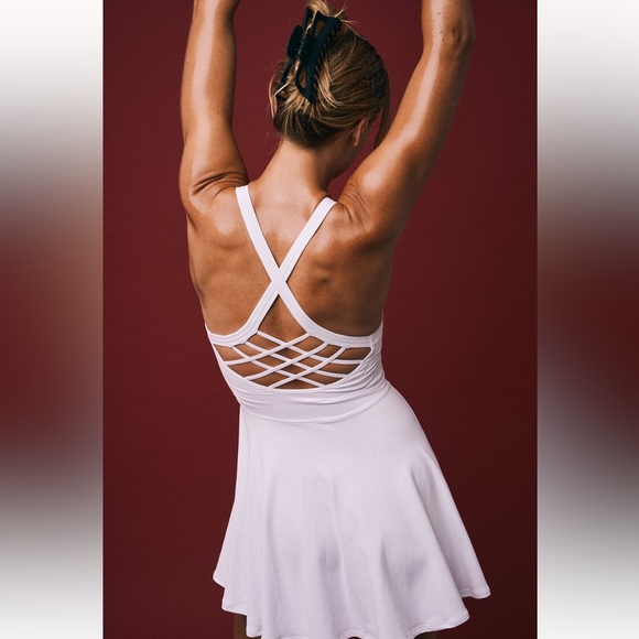 Free People Good Karma Dress in White NWOT, M/L - Picture 3 of 7